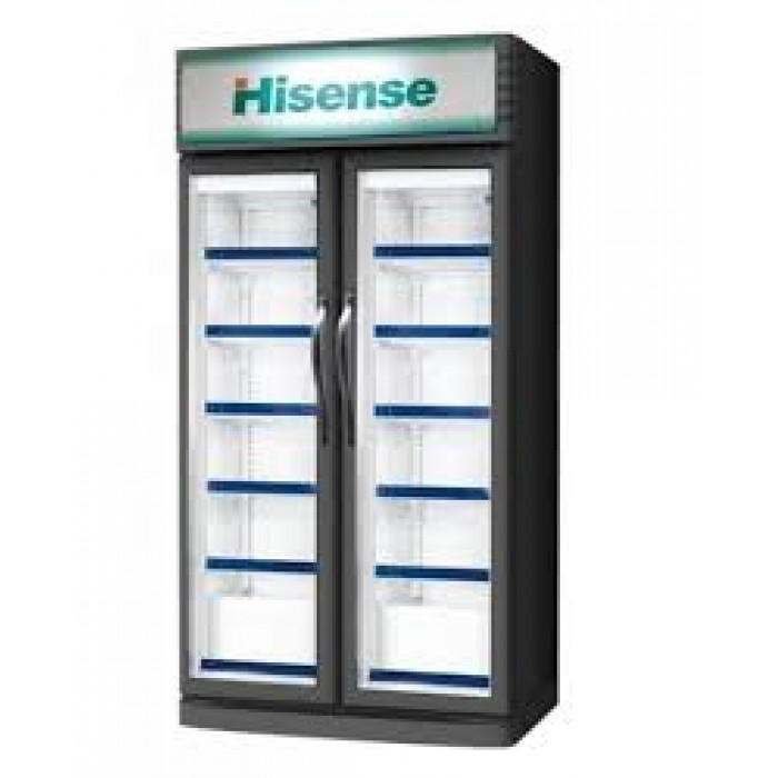 Hisense 758 Liters Beverage Display Cooler, R600 Gas, Black Refrigerator FL 99 FC