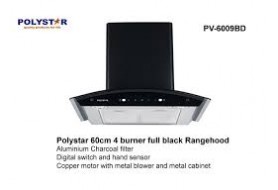 Polystar 60cm 4 Burner Kitchen Smoke Rangehood | PV-6009BD
