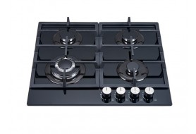 Polystar 4 Burner Built-in Gas Hob with 8mm Thickness Glass Top | PV-GT60G4